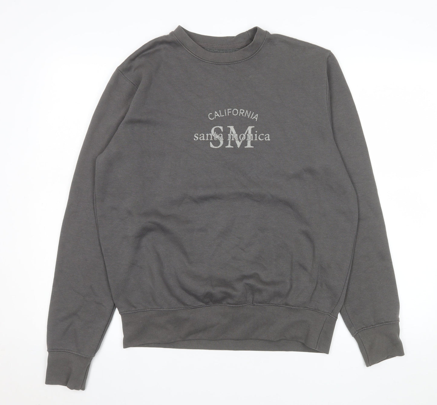 PrettyLittleThing Women’s Grey Santa Monica Pullover Sweatshirt Size S