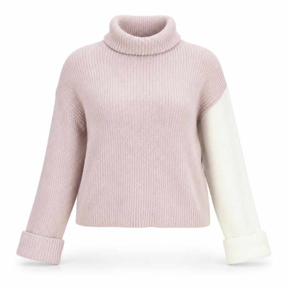 New Look Women's Multicoloured Roll Neck Chunky Knit Jumper Size S