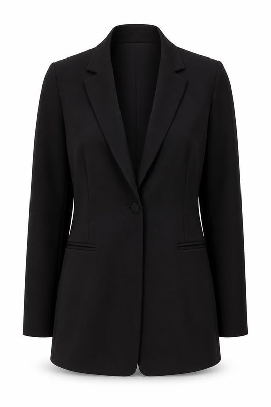 ASOS Design Women's Black Tall Blazer Jacket UK 12 Classic Fit