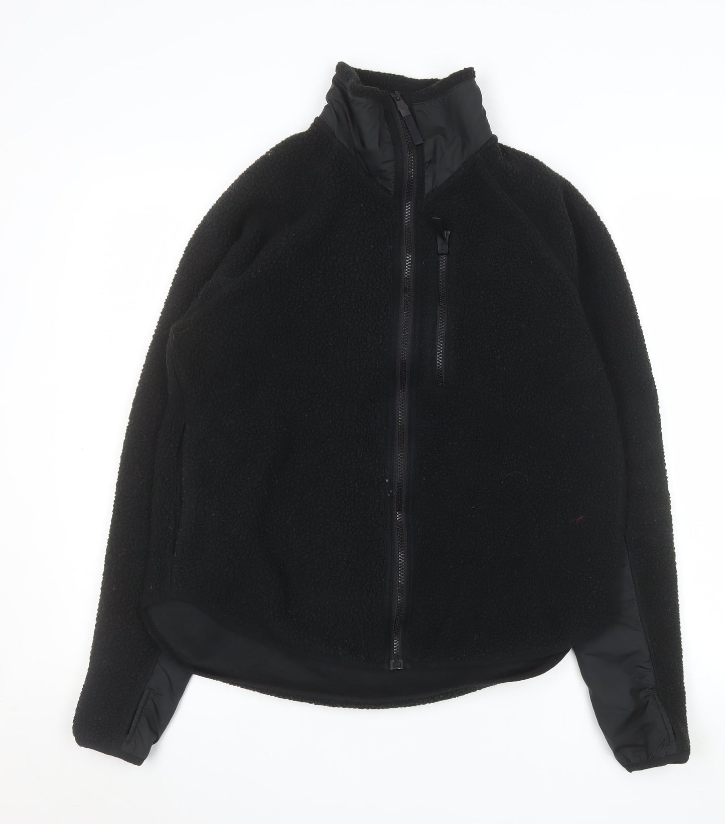 H&M Move Men's Black Fleece Full Zip Jacket Size S