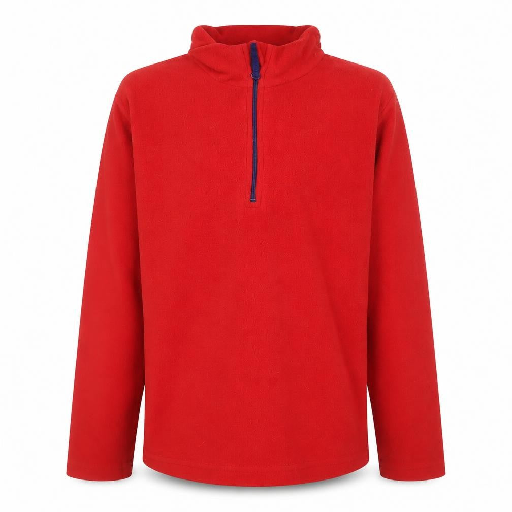 Mountain Warehouse Boys Red Fleece 1/2 Zip Pullover Sweatshirt 11-12 Years