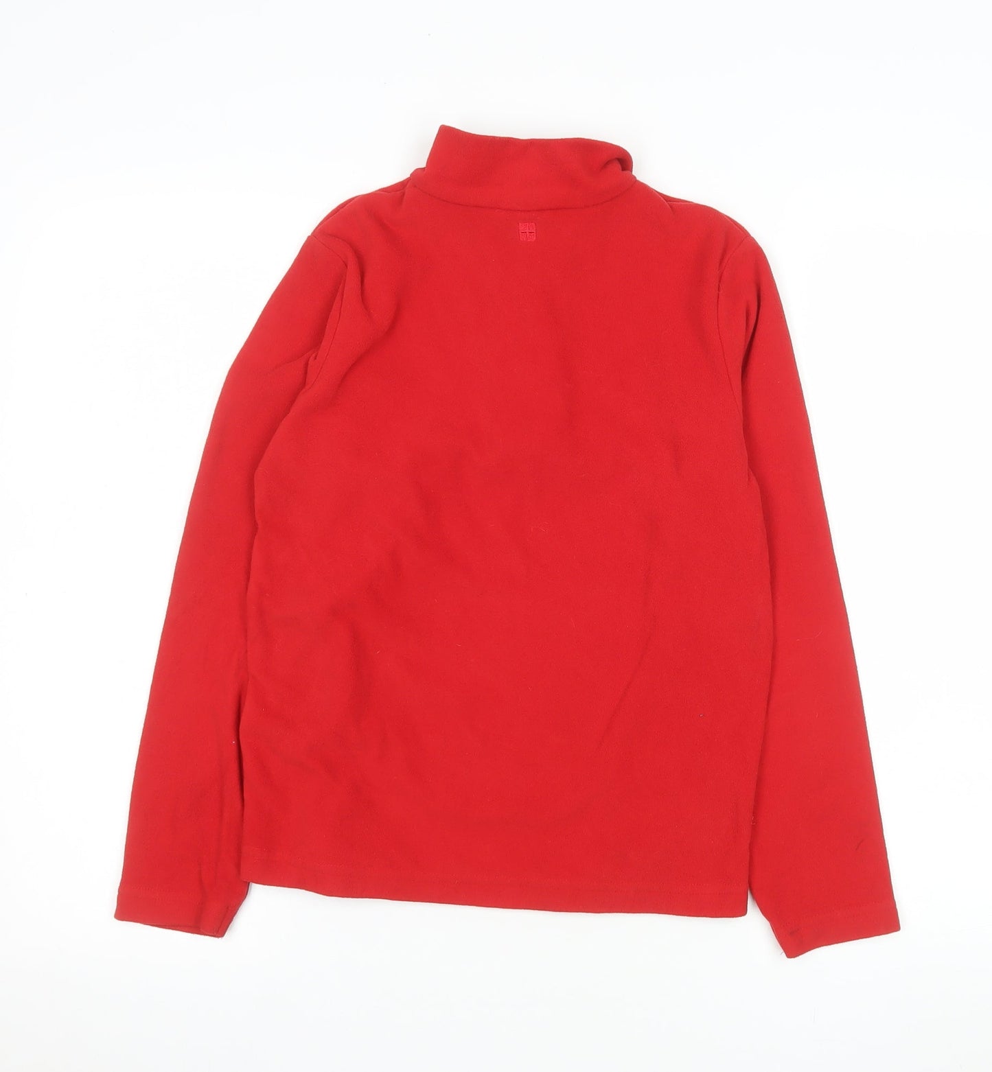Mountain Warehouse Boys Red Fleece 1/2 Zip Pullover Sweatshirt 11-12 Years