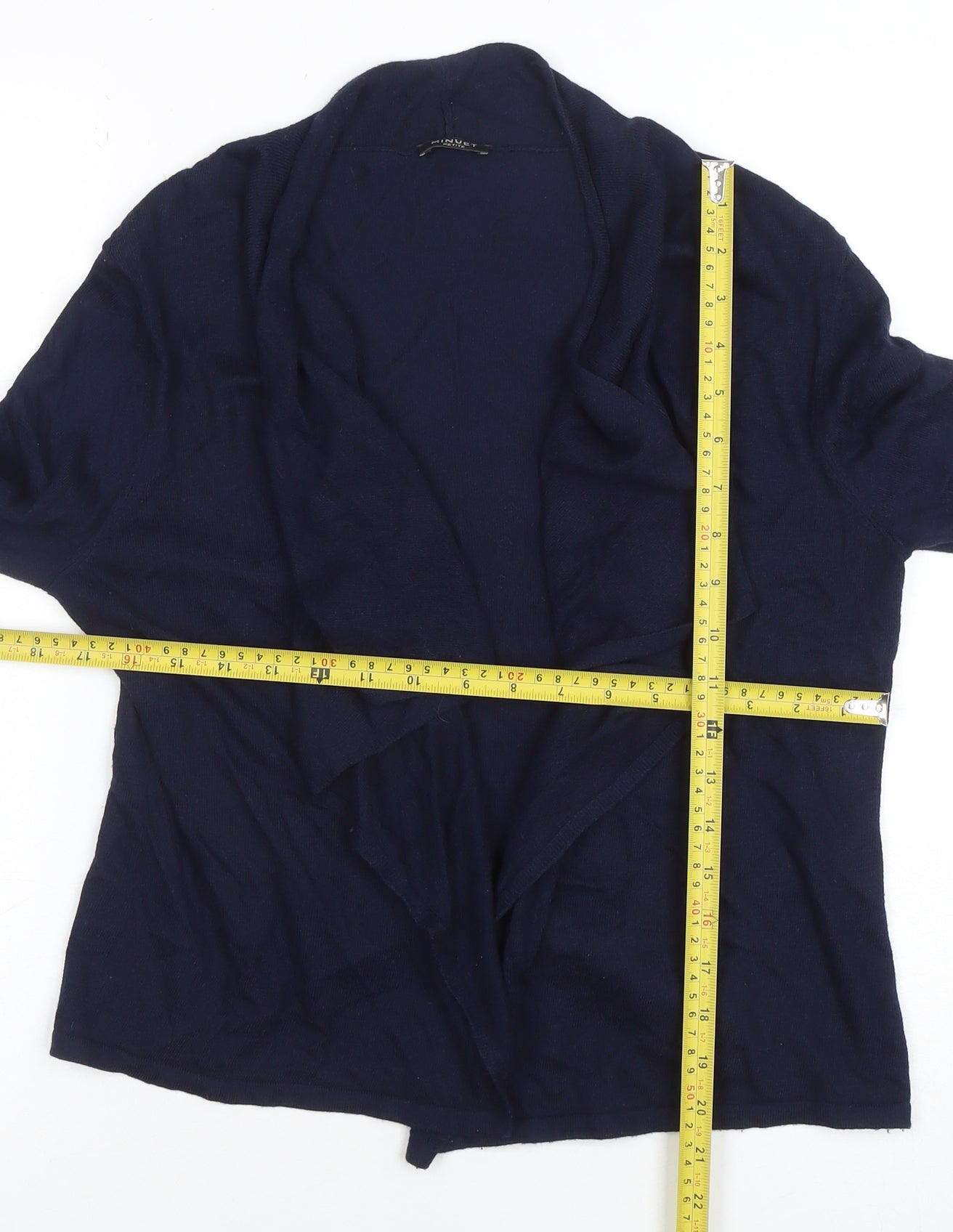 Minuet Petite Women's Blue Small Cardigan Knit Jumper