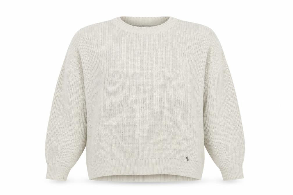 Hollister Womens Beige Knit Crew Neck Pullover Jumper XS