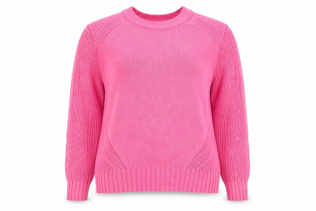 Marks & Spencer Women’s Pink Cotton Knit Jumper Size S