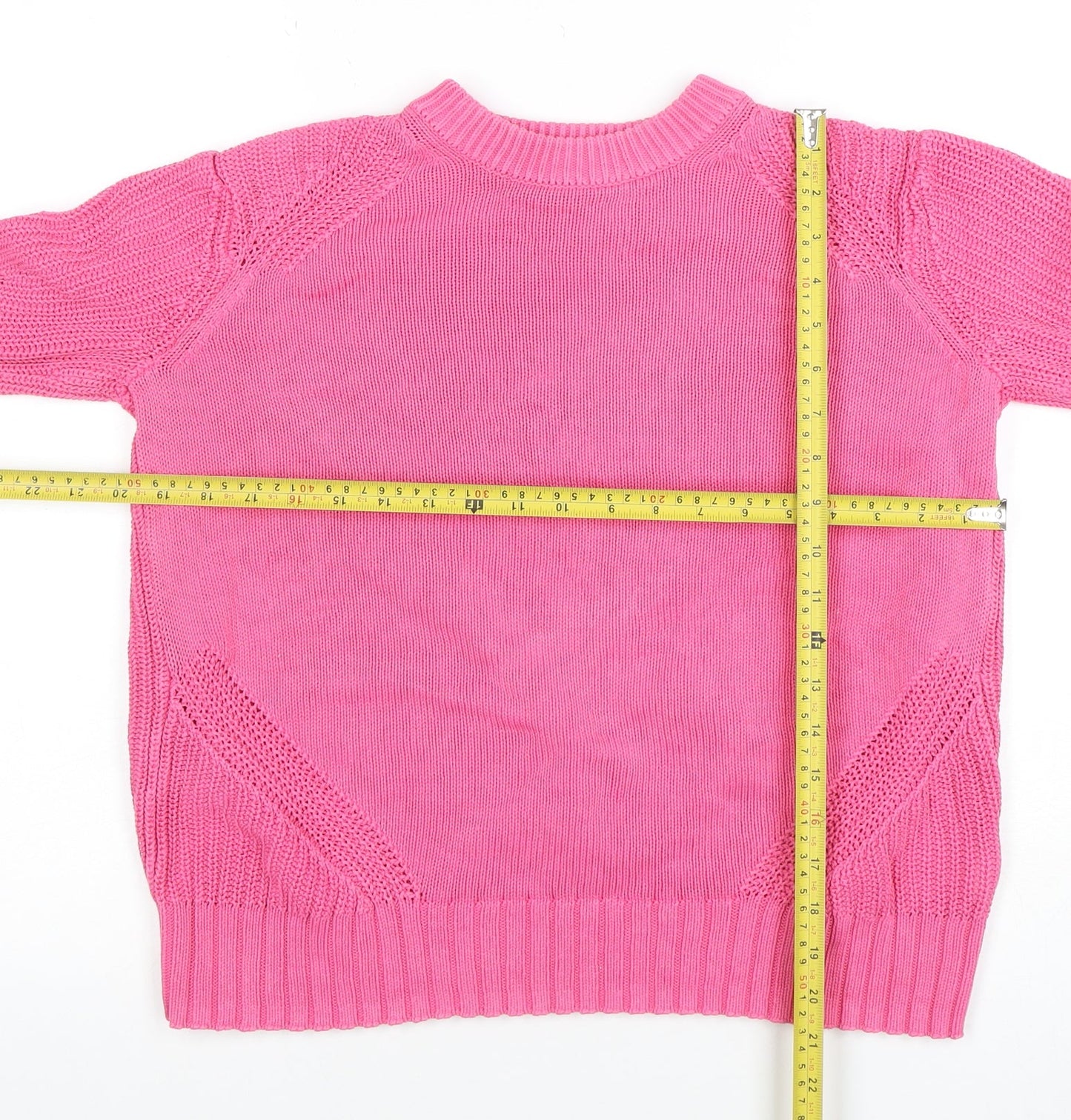 Marks and Spencer Women’s Pink Cotton Knit Jumper Size S