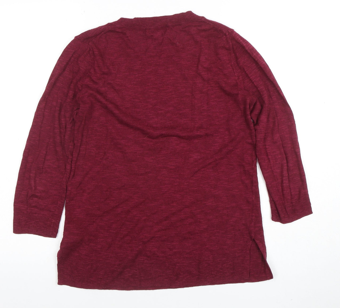 GAP Women’s Red Cotton Blend 3/4 Sleeve Knit Top XS