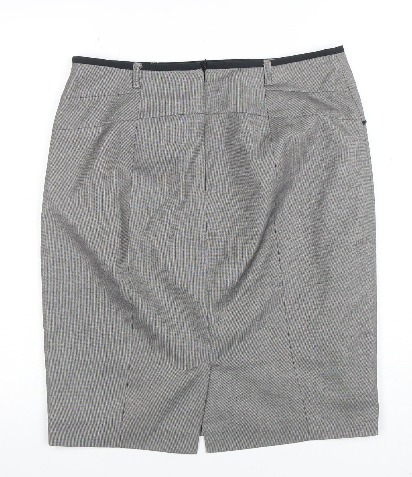 Next Women's Grey Size 14 Pencil Work Skirt