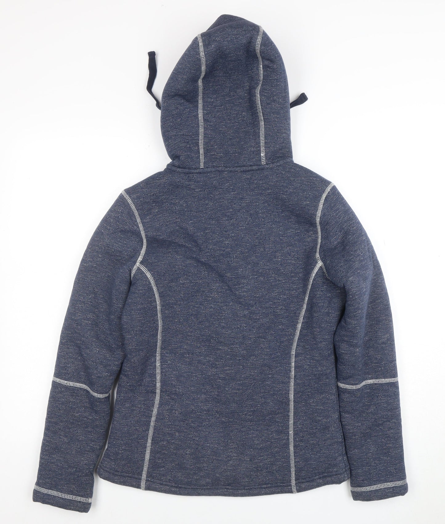 Weird Fish Women's Blue Size 8 Hooded Full Zip Sweatshirt
