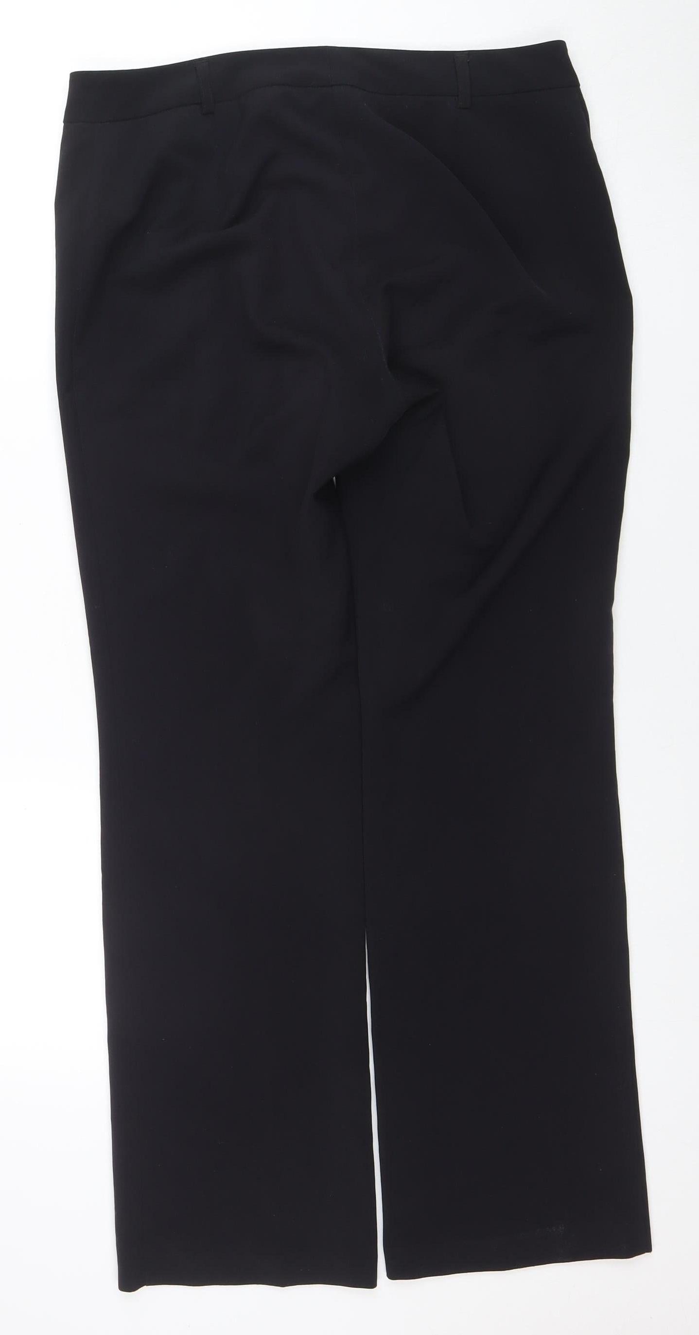 Marks and Spencer Women’s Black Size 12 Straight Dress Trousers