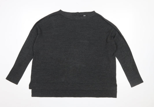 Marks and Spencer Womens Grey Size 16 Acrylic Knit Jumper