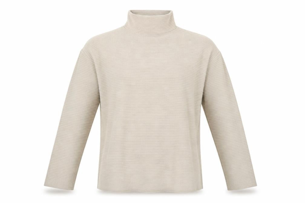 French Connection Women’s Beige Roll Neck Knit Jumper Size M