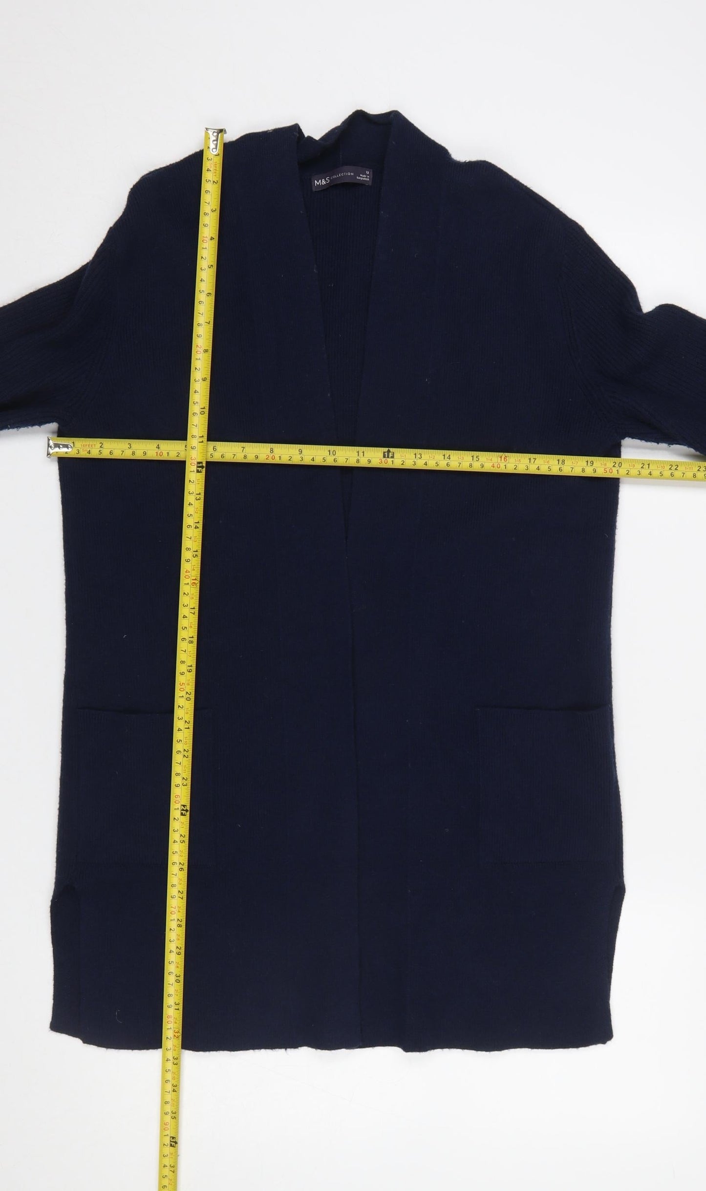 Marks and Spencer Women’s Blue Long Sleeve Open Front Cardigan Size 12