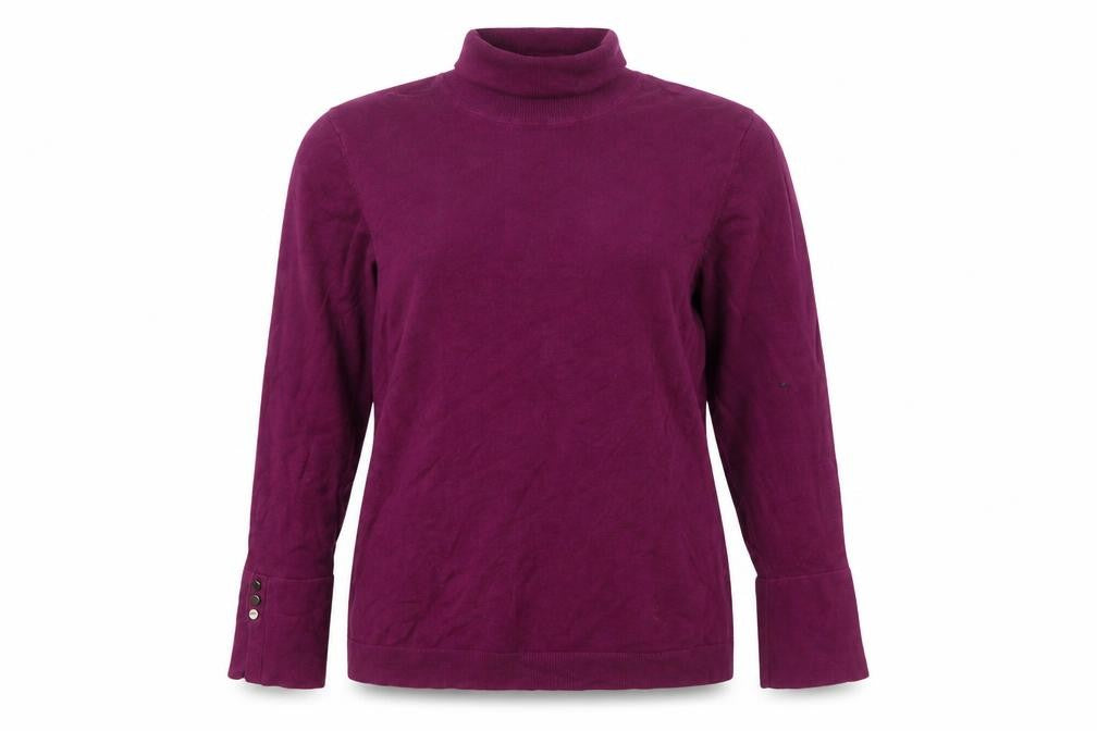 Precis Womens Purple Roll Neck Long Sleeve Jumper Size L