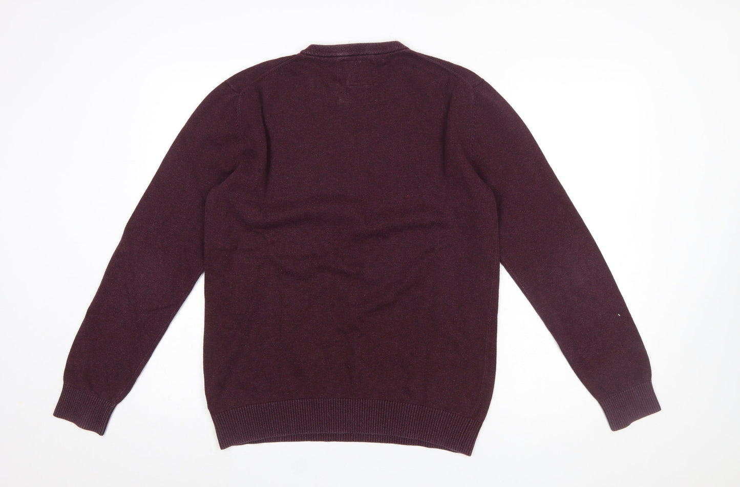 Joules Men's Purple Cotton Crew Neck Pullover Jumper Size S