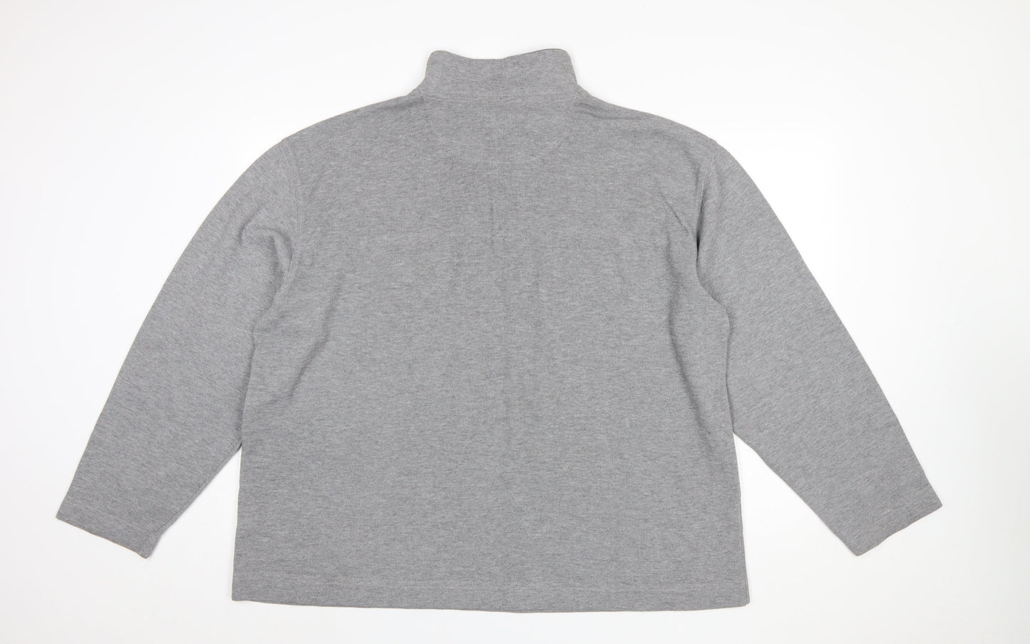 Trader Jeans Company Mens Grey 2XL 1/4 Zip Sweatshirt