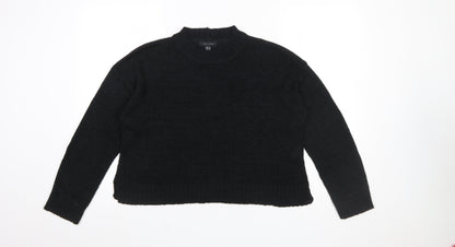 New Look Women's Black Knit Pullover Jumper Medium