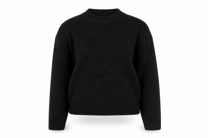 New Look Women's Black Knit Pullover Jumper Medium