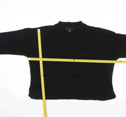 New Look Women's Black Knit Pullover Jumper Medium