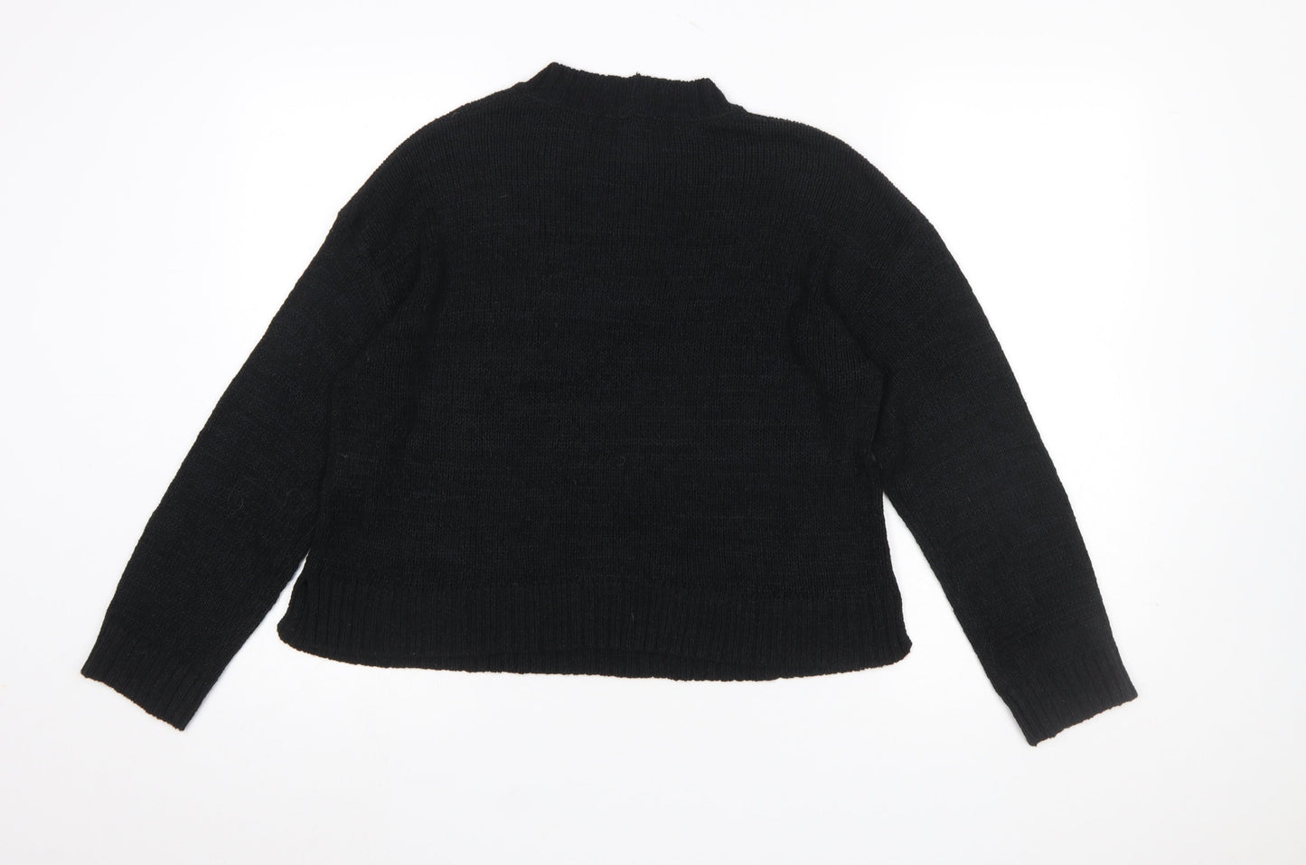 New Look Women's Black Knit Pullover Jumper Medium