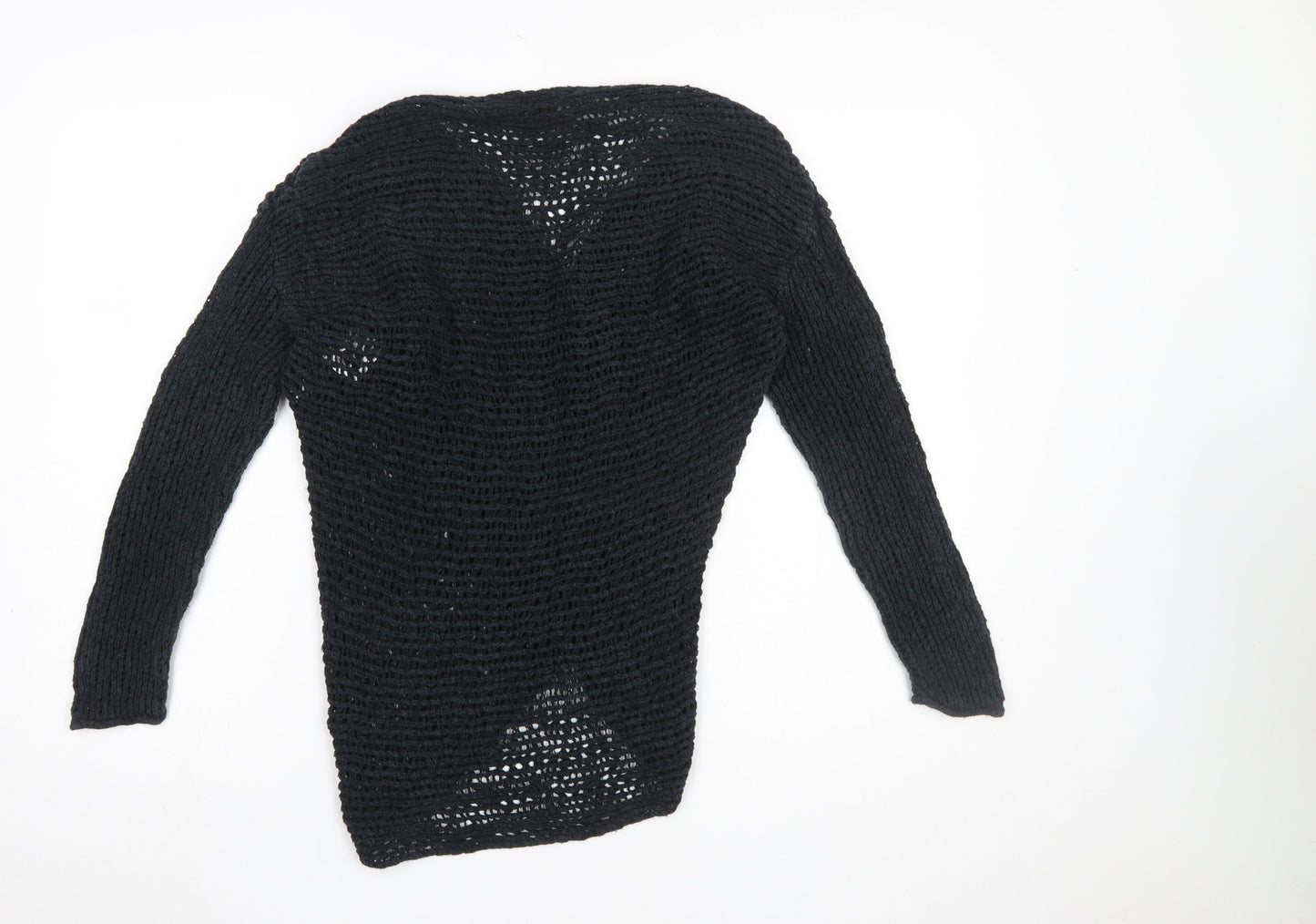 Joe Browns Women’s Black Open-Knit Wrap Jumper Size 8/10