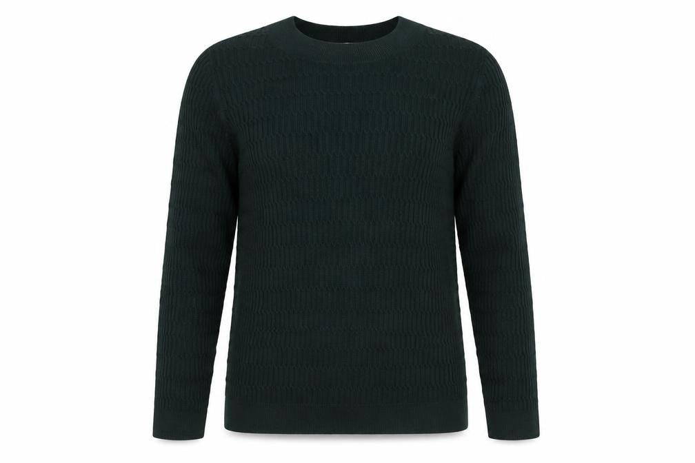 Tu Women Green Crew Neck Knit Jumper Size 14