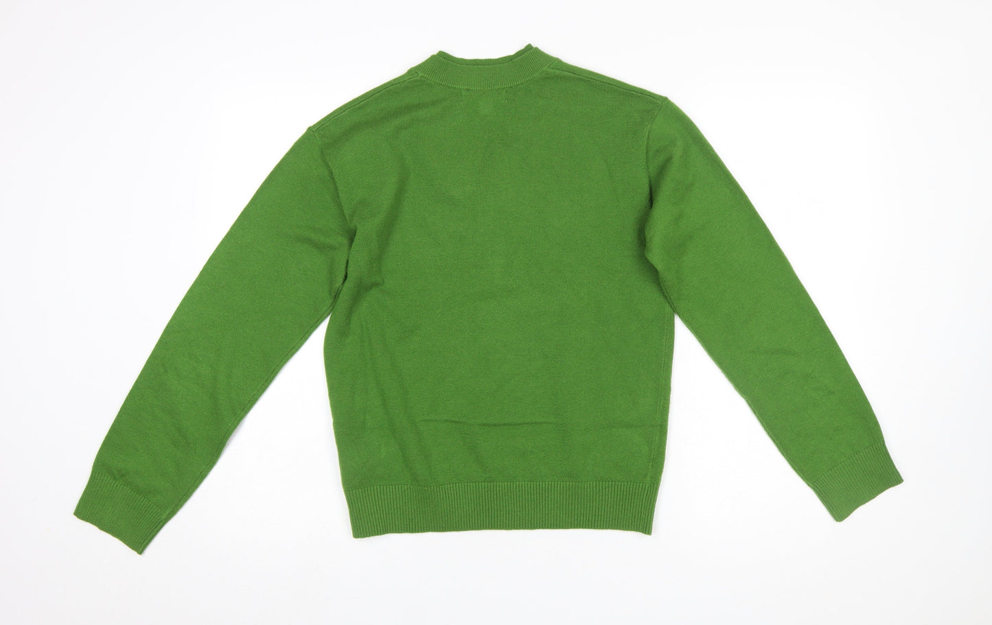 Marks and Spencer Women's Green V-Neck Pullover Jumper XS
