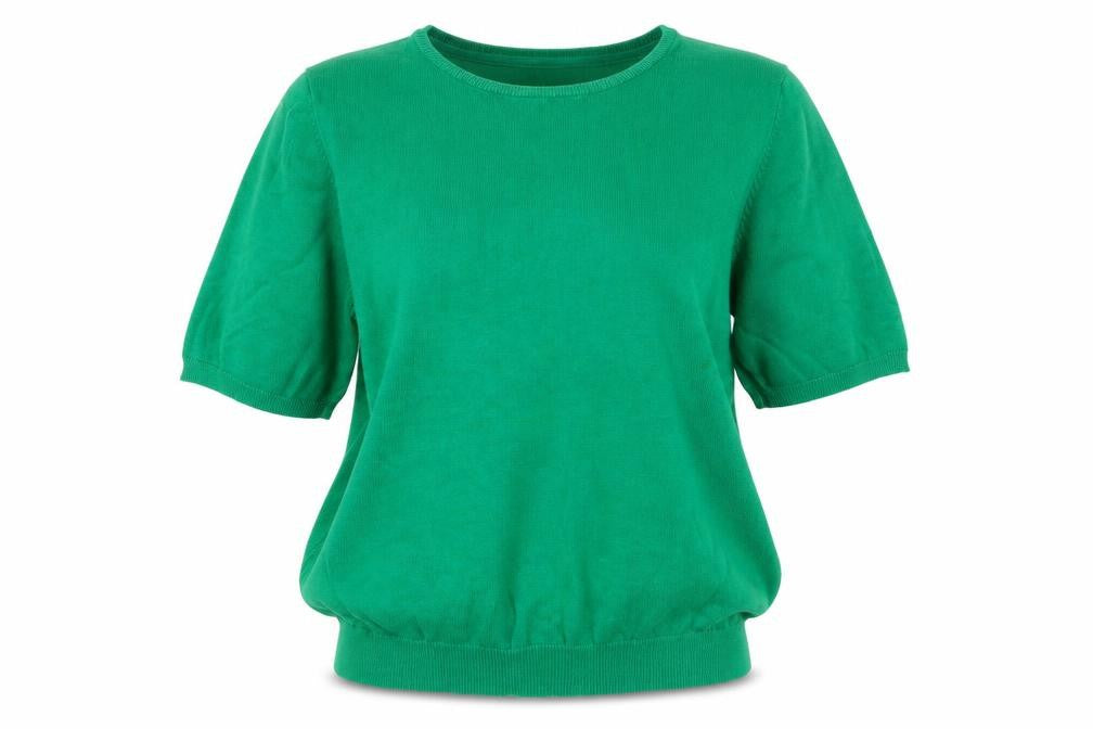 Lindy Bop Women's Green Short Sleeve Pullover Jumper Size L