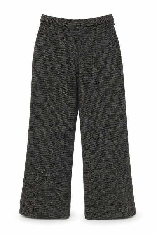 MaxMara Women’s Grey Wool Tweed Straight Trousers Size 12