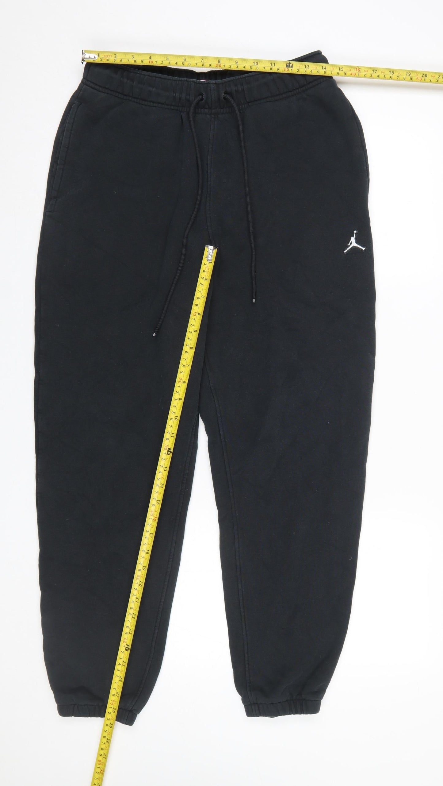 Jordan Men's Black Jogger Sweatpants M Cotton Blend Tapered Fit
