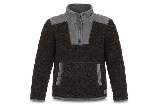 FatFace Men’s Brown Fleece 1/4 Zip Pullover Sweatshirt Size S