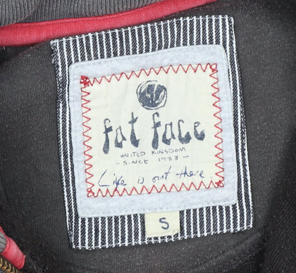 FatFace Men’s Brown Fleece 1/4 Zip Pullover Sweatshirt Size S