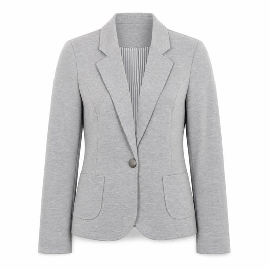 Atmosphere Womens Grey Blazer Size 10 Regular Fit Single Button