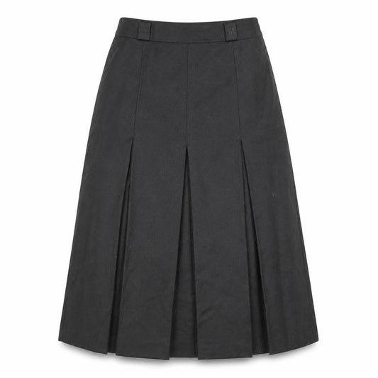 Bianca Womens Black Midi Pleated Lined Formal Skirt Size 10