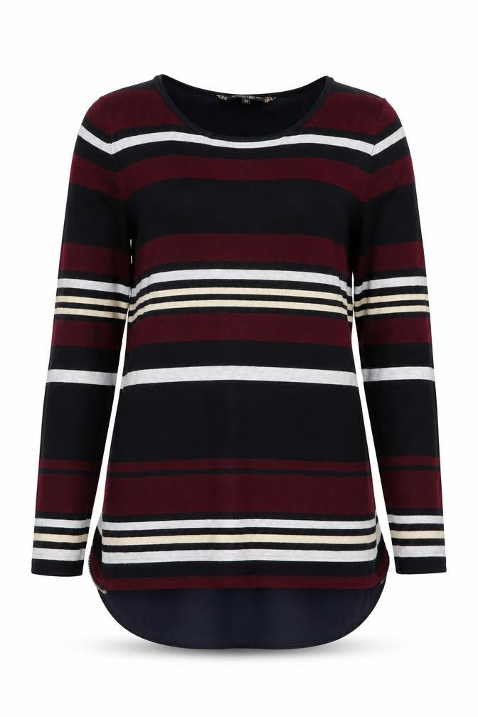 Principles by Ben de Lisi Women's Black Stripe Size 12 Pullover Jumper