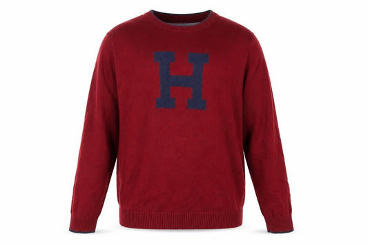 Tommy Hilfiger Men Red 2XL Crew Neck Pullover Jumper