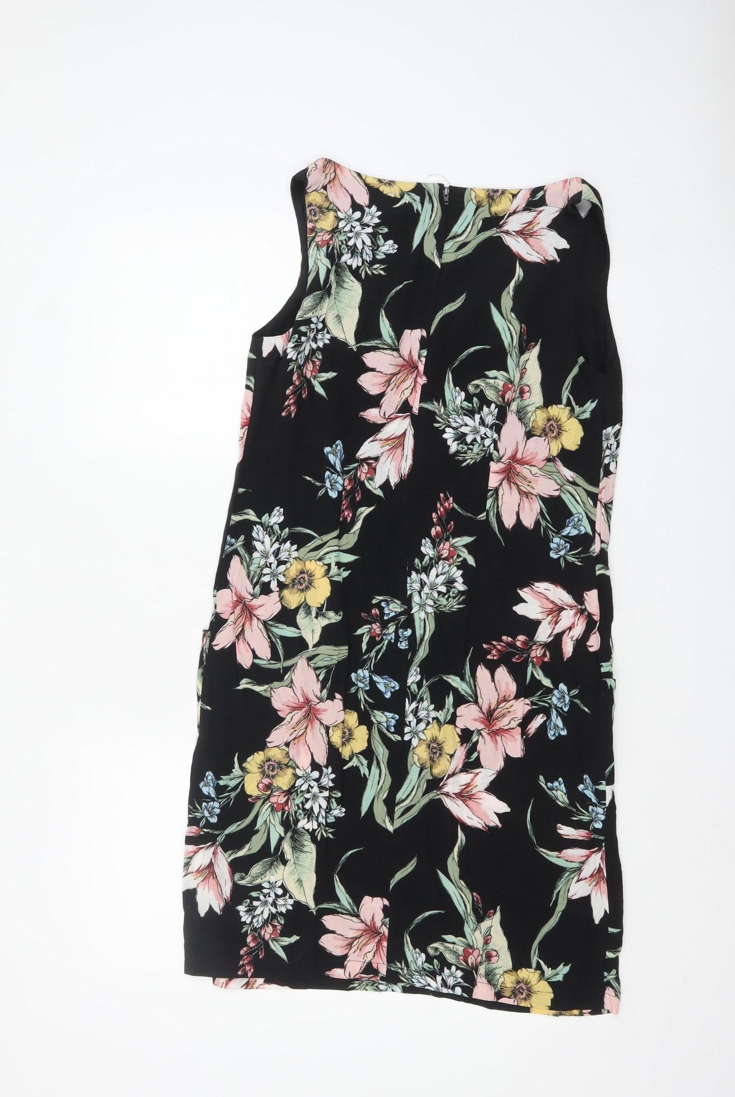 Wallis Women's Multicoloured Floral Sleeveless Shift Dress UK 10