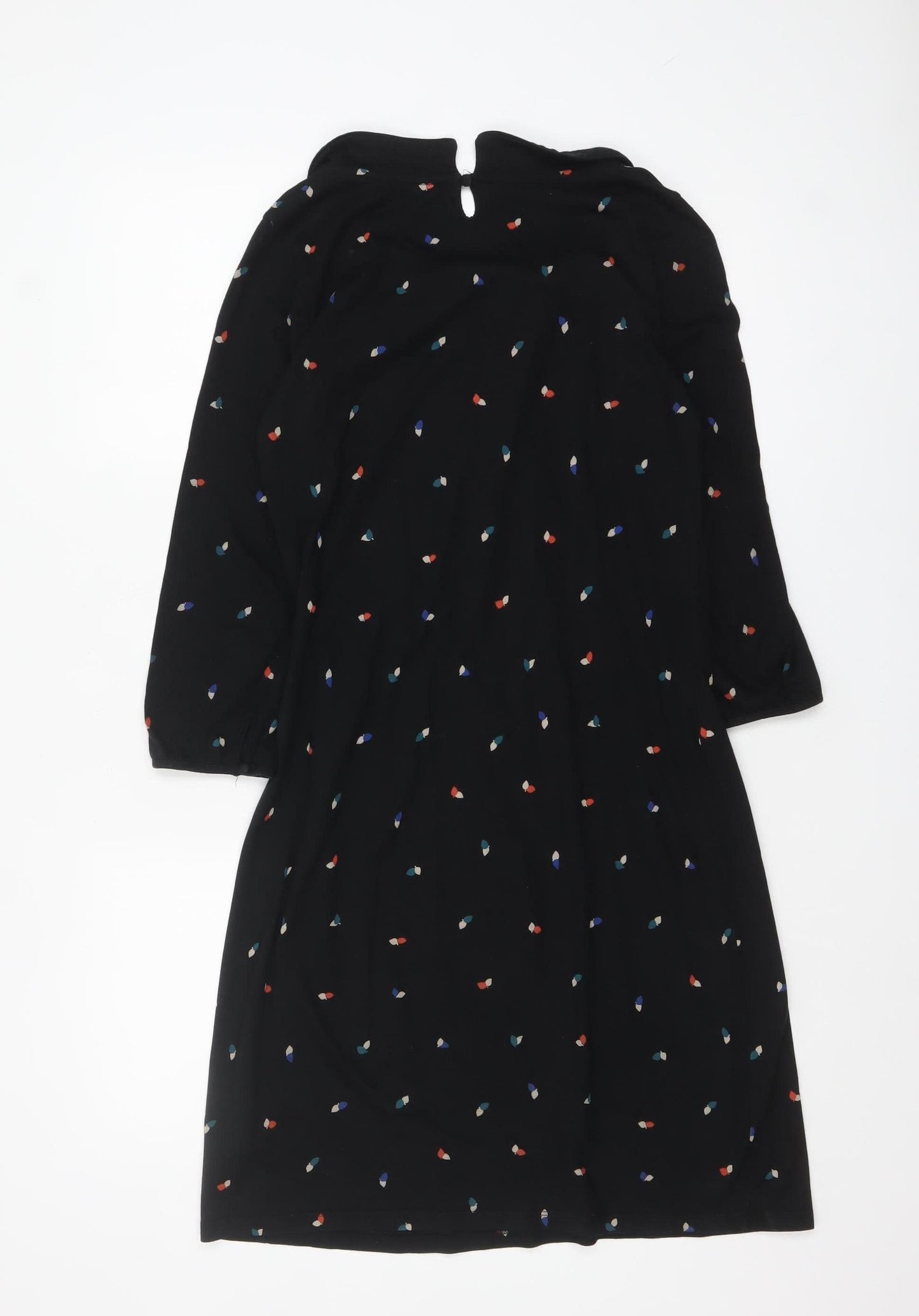 Boden Women Black Polka Dot Shift Dress Size 8