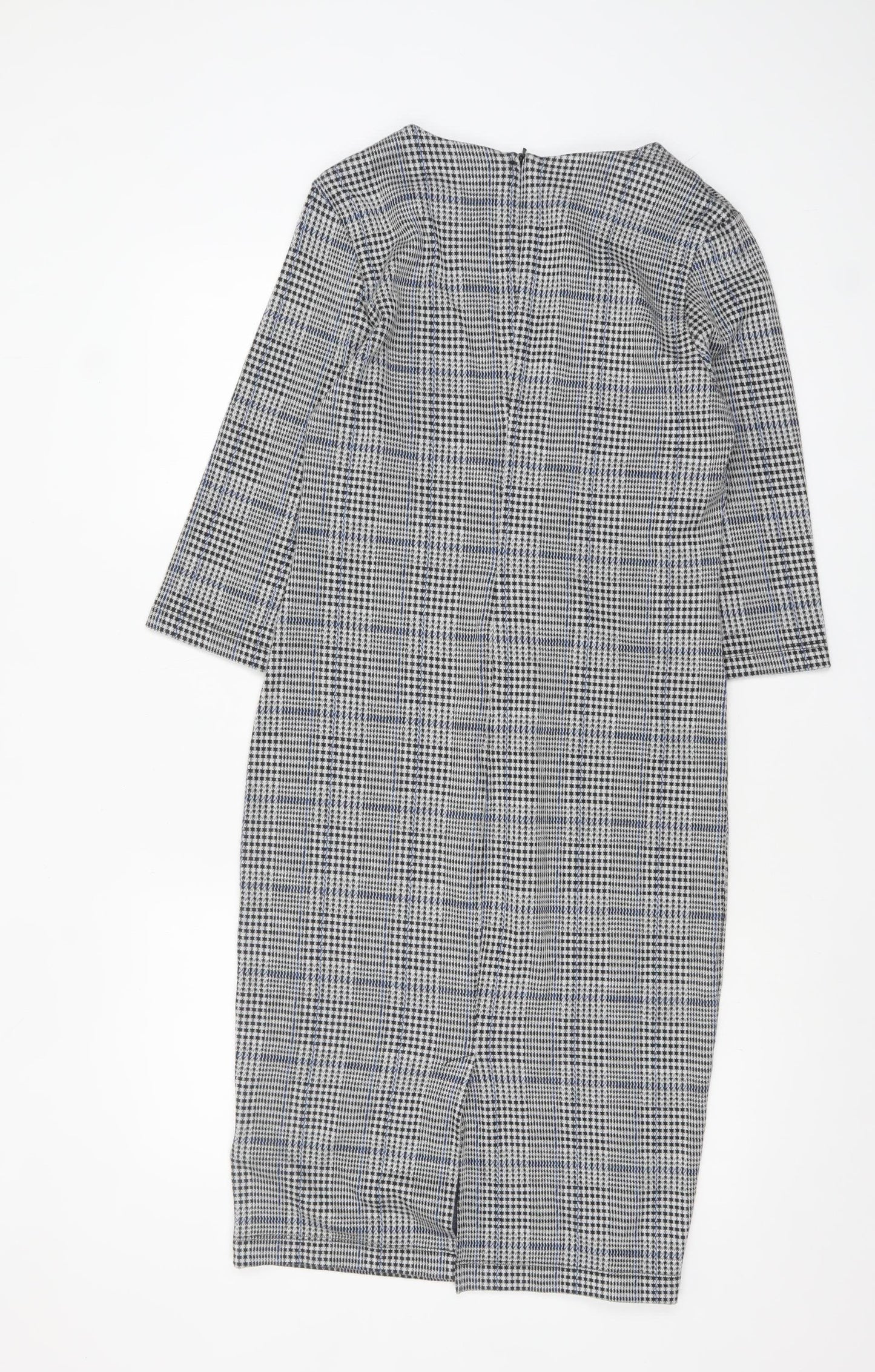 Marks and Spencer Women’s Grey Check Sheath Dress Size 10