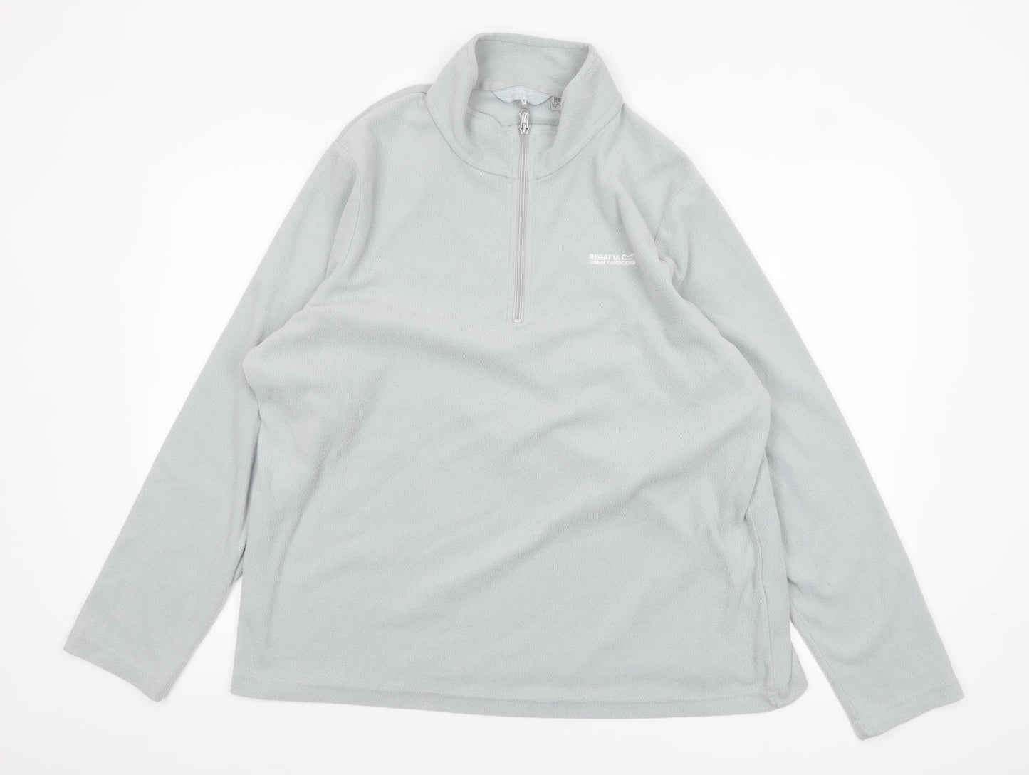 Regatta Women Grey 1/4 Zip Fleece Sweatshirt Size 20