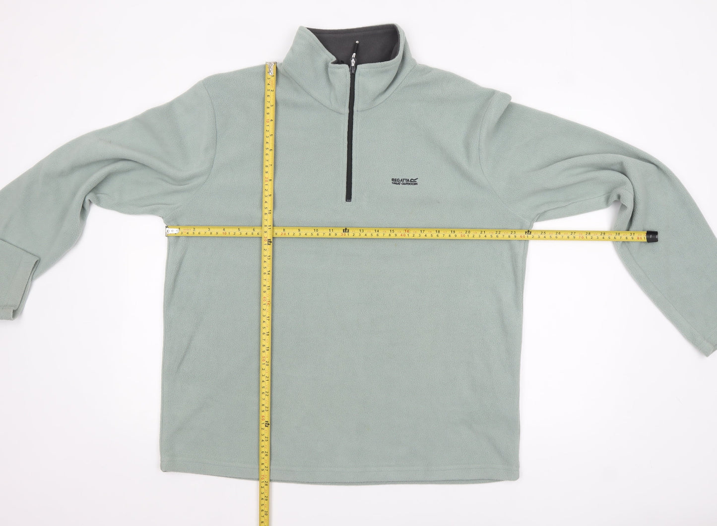 Regatta Men's Green XL Fleece 1/4 Zip Pullover Sweatshirt