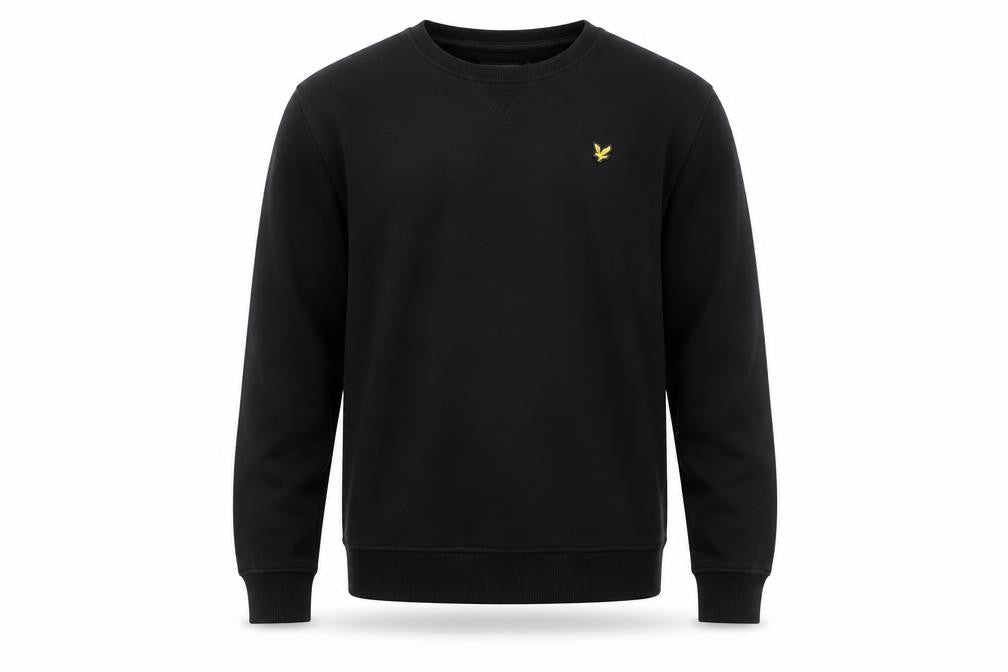 Lyle & Scott Junior Boys Black Crew Neck Pullover Sweatshirt 14-15 Years