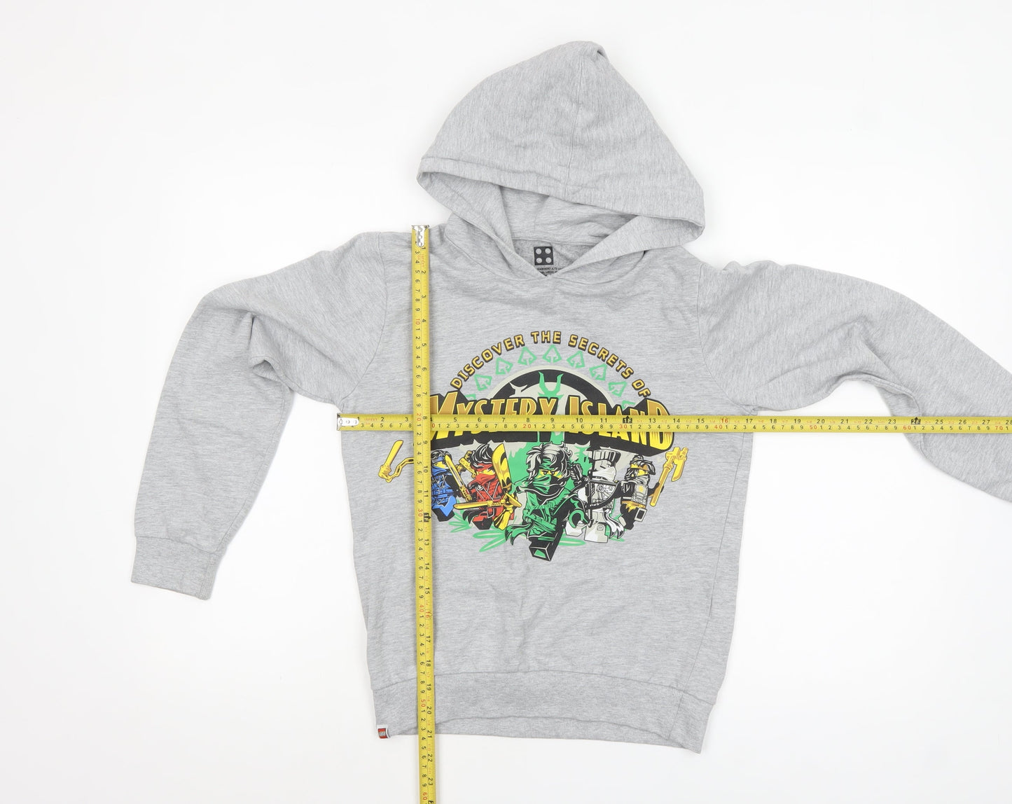 LEGO Ninjago Boys Grey Hoodie Size 152 (Age 12) Pullover Sweatshirt