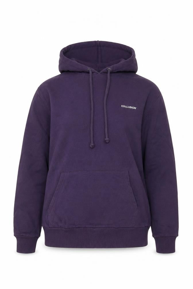 Collusion Womens Purple Pullover Hoodie XS Cotton Casual