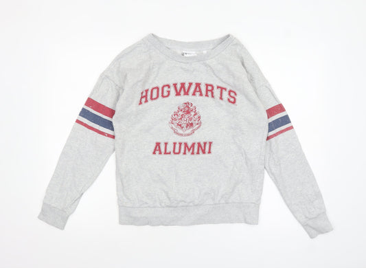 Next Harry Potter Hogwarts Alumni Grey Cotton Sweatshirt S Women
