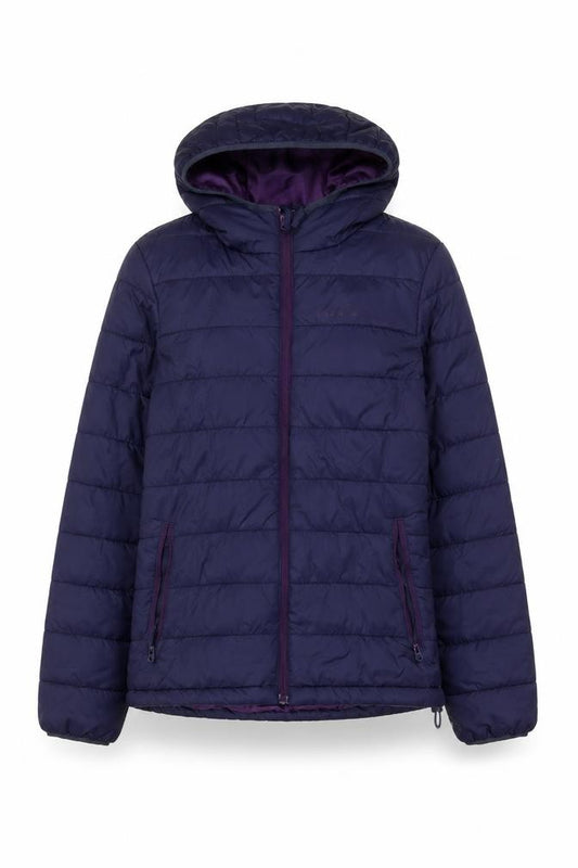 Freedom Trail Womens Purple Size 8 Hooded Puffer Jacket