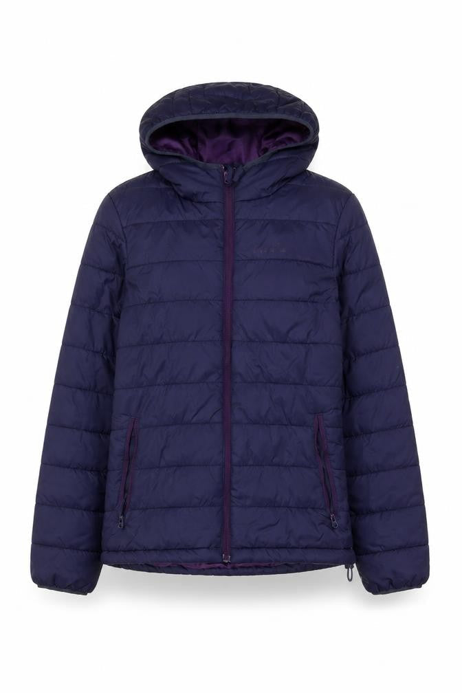 Freedom Trail Womens Purple Size 8 Hooded Puffer Jacket