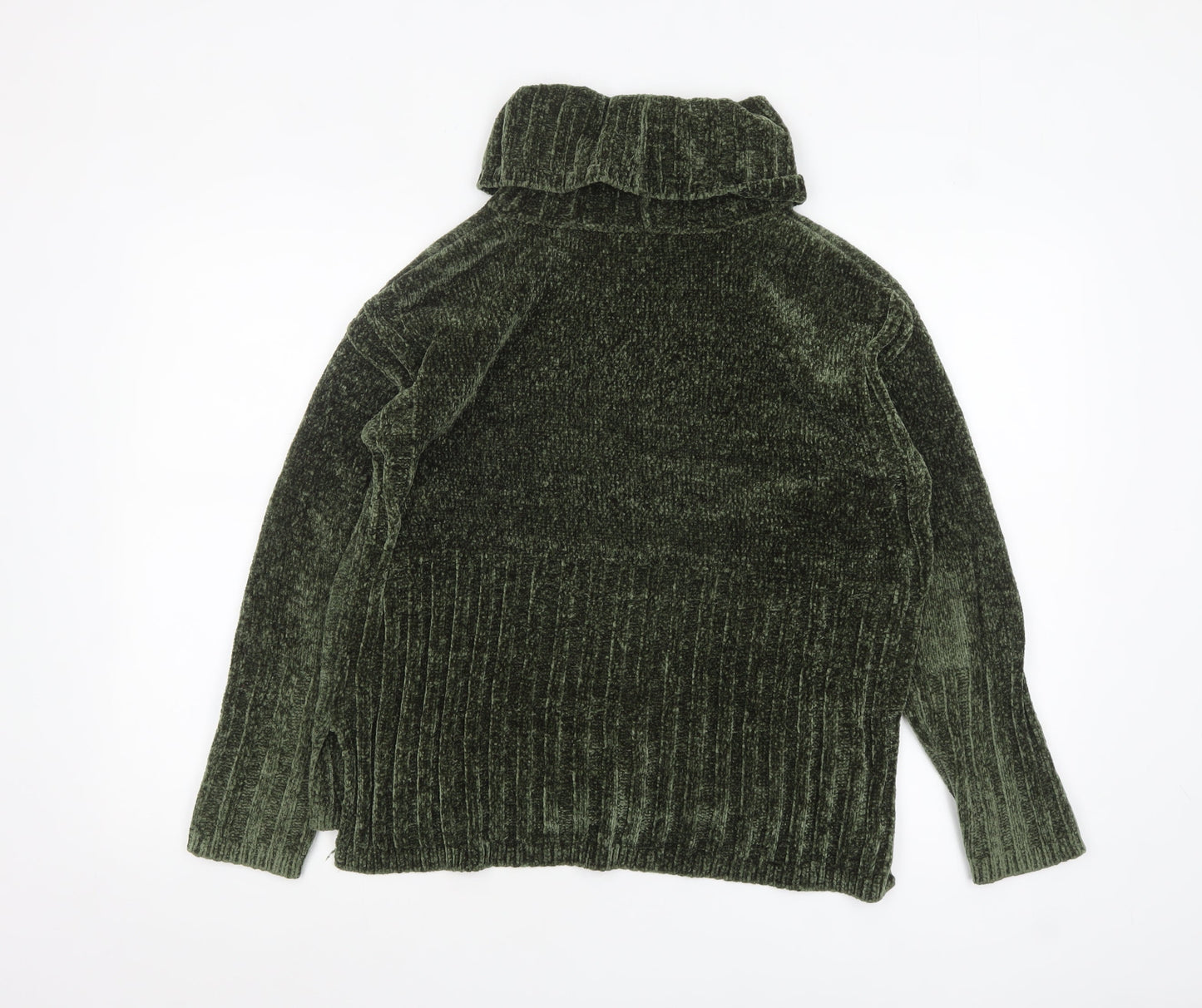 Verve Ami Women’s Green Roll Neck Long Sleeve Chunky Knit Jumper M
