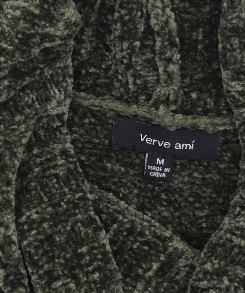 Verve Ami Women’s Green Roll Neck Long Sleeve Chunky Knit Jumper M