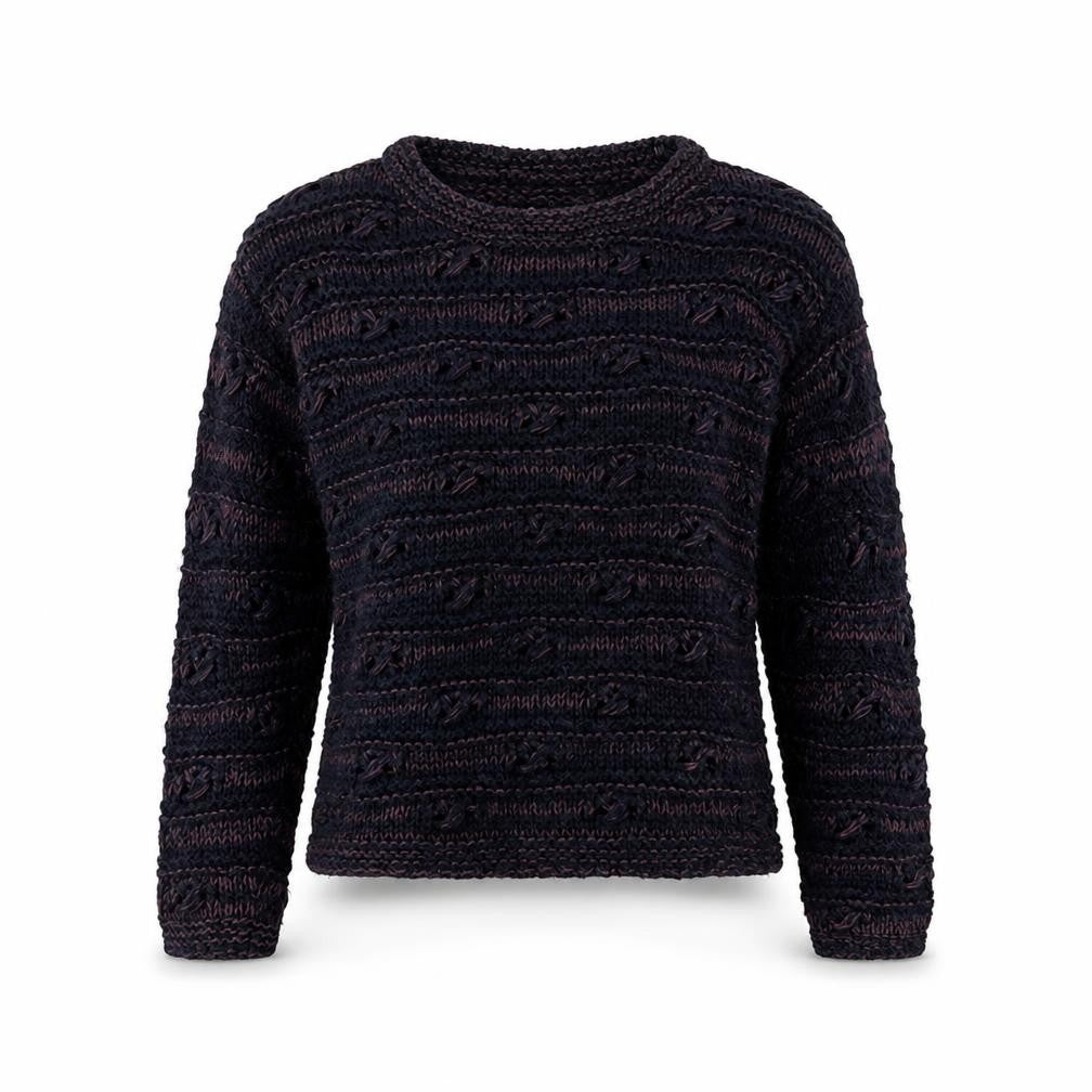 Marks & Spencer Women Blue Mix Size 8 Knit Pullover Jumper